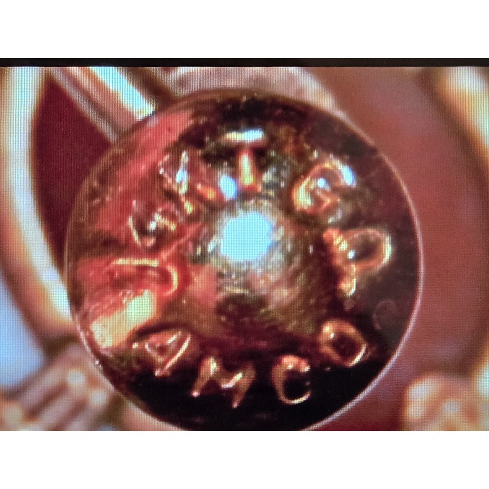 Vintage 14k G.O. Gold Cameo Screw Back AMCO Earrings - Picture 6 of 6